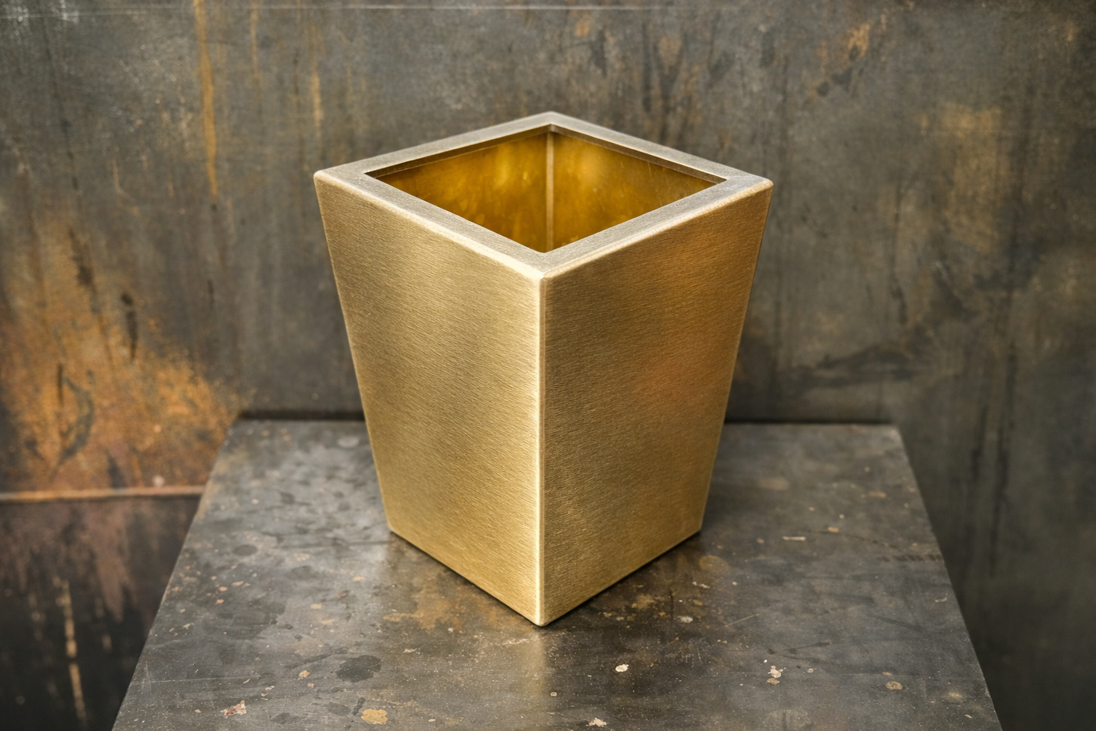 Brushed Brass Planter Box